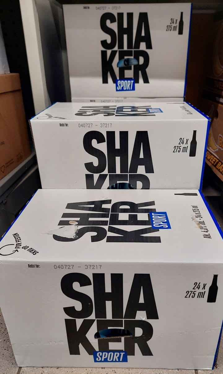 MIN KØBMAND I ASP tilbyder Shaker sport til 240 kr. pr. kasse