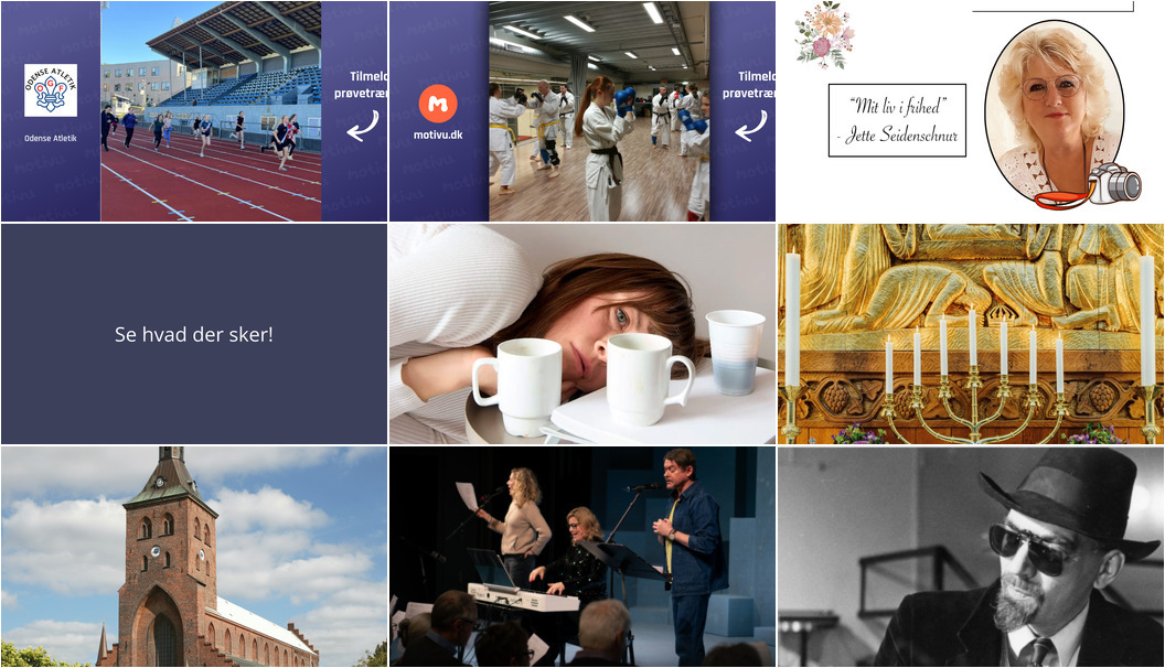 Oplev kultur, teater og sport i Odense i næste uge