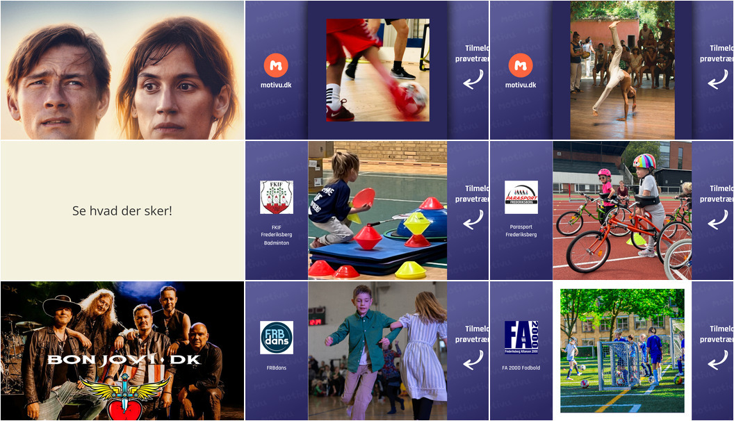 Frederiksberg byder på film, musik og sportsaktiviteter den kommende weekend
