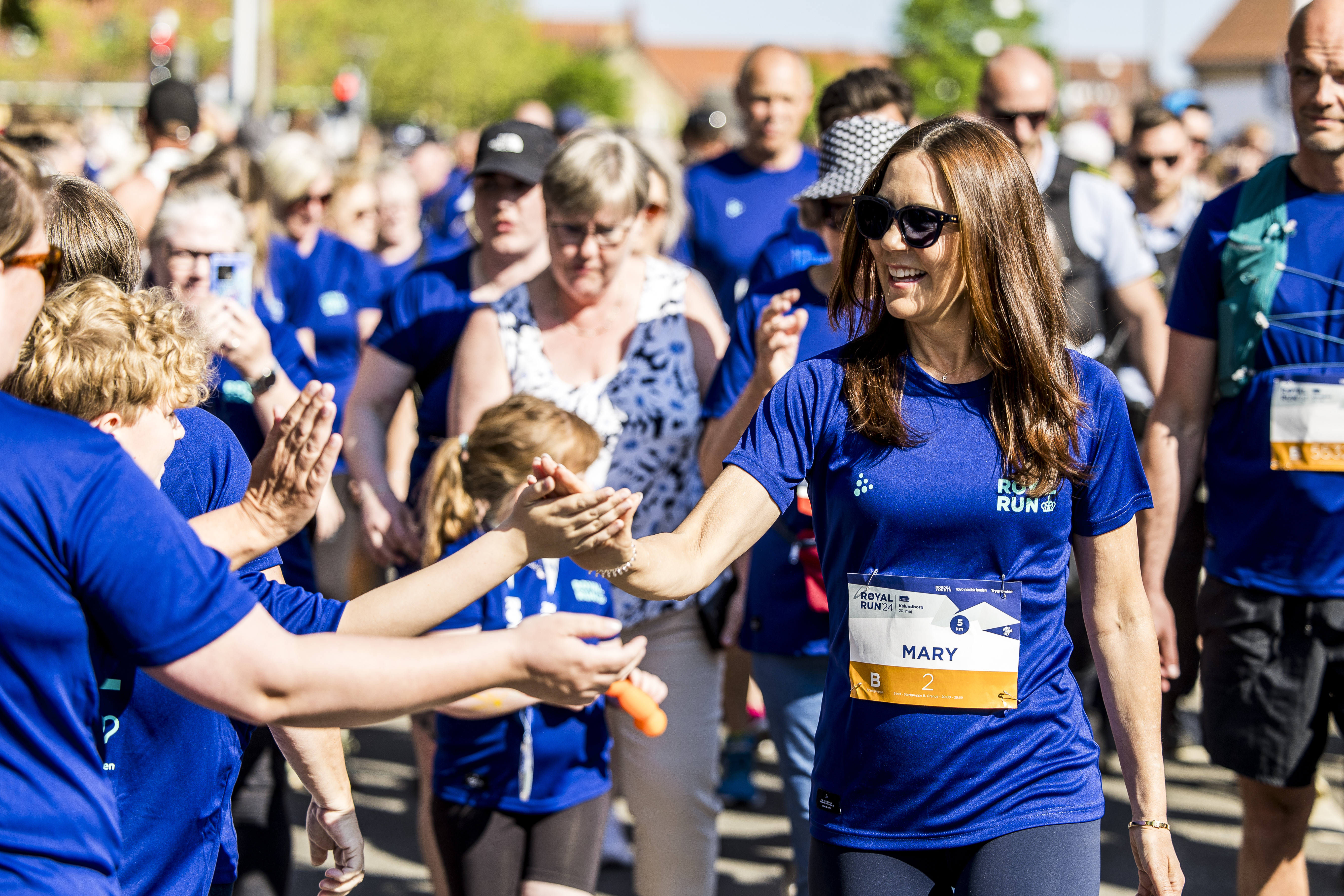 Dronningen deltager i Royal Run i Korsør til byens 600-års jubilæum