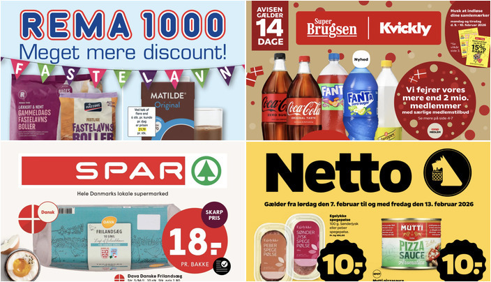 Spegepølse til kun 10 kr. og fastelavnsboller til 8 kr. - Se de lokale dagligvaretilbud