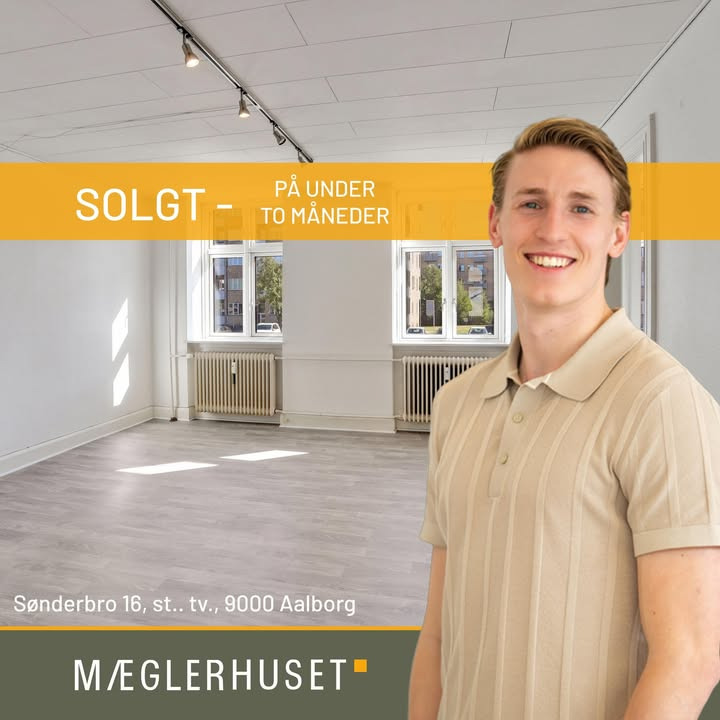 Mæglerhuset Aalborg sælger andelsbolig på under to måneder