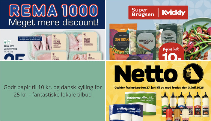 Godt papir til 10 kr. og dansk kylling for 25 kr. - fantastiske lokale tilbud
