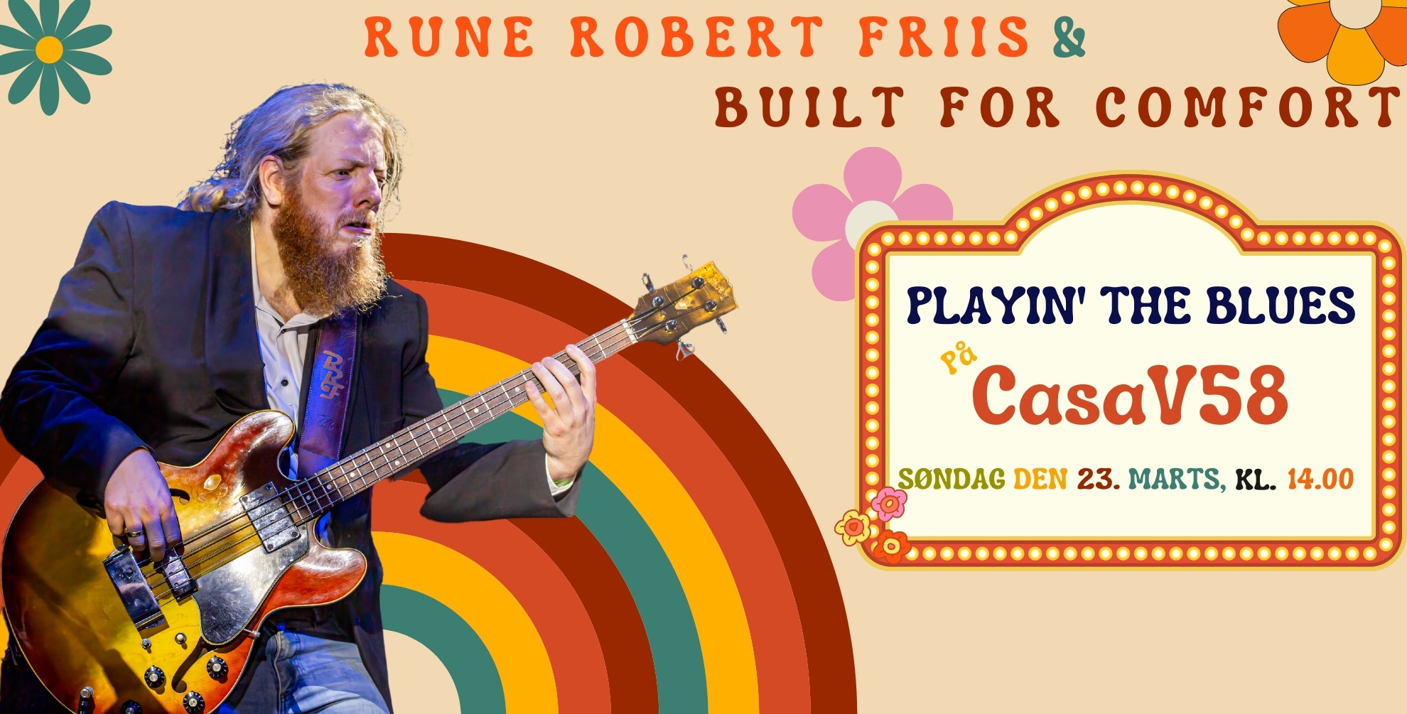 Rune Robert Friis & Built For Comfort bringer blues til Aarhus