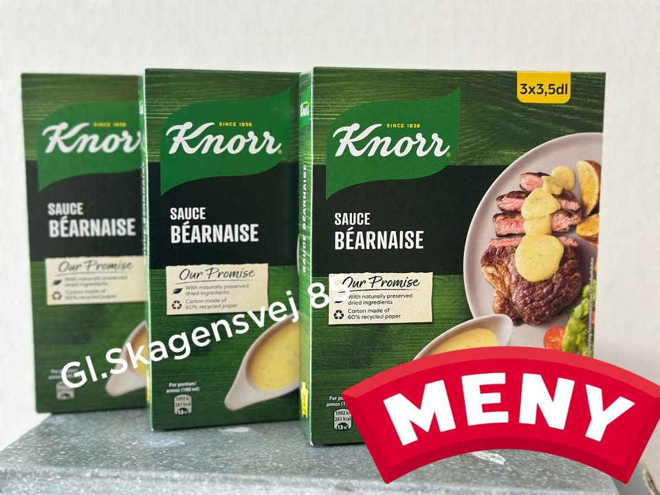 Meny Gl. Skagensvej tilbyder Knorr bearnaise sovs til specialpris