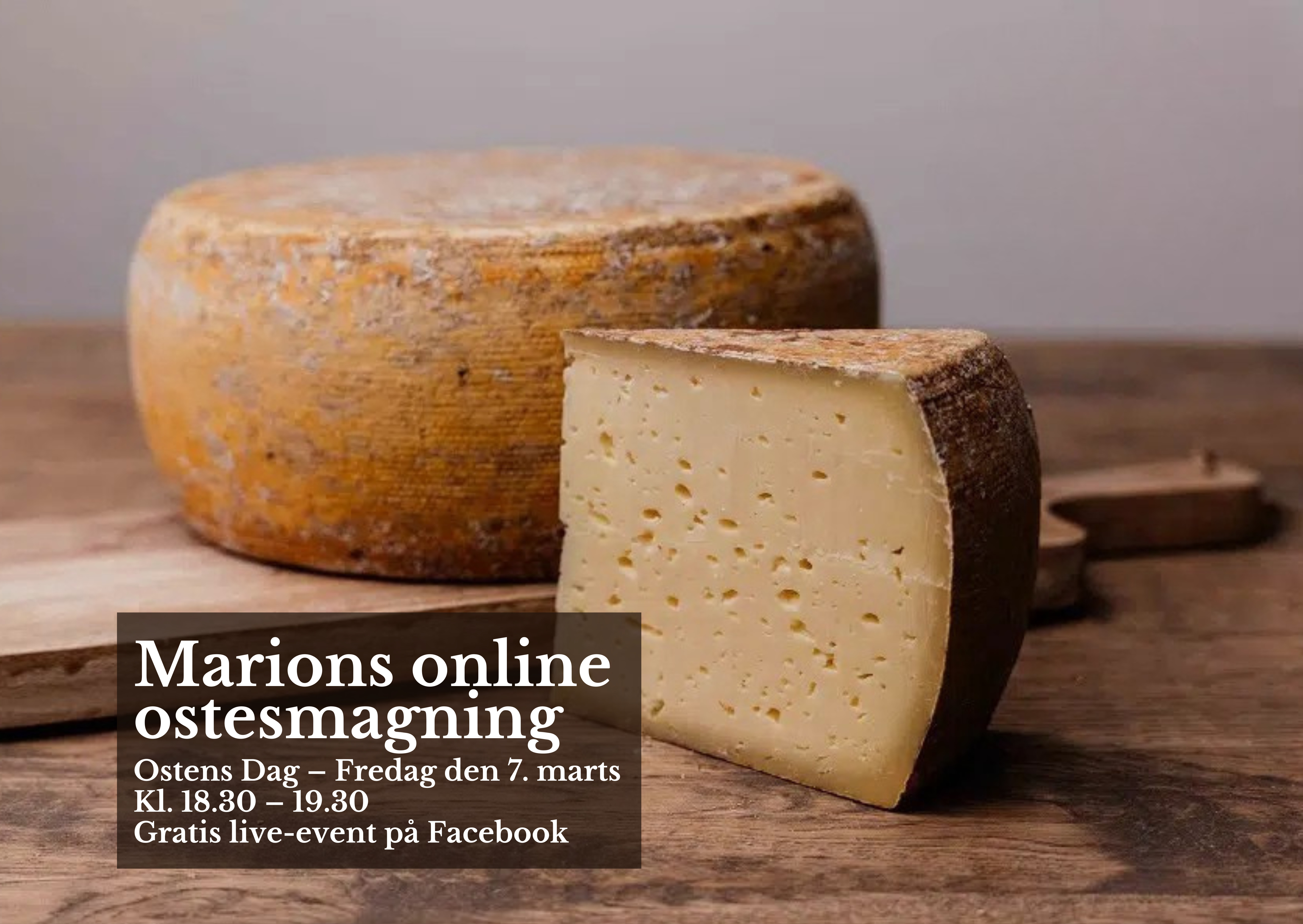 Ostens Dag: Online ostesmagning med Marion