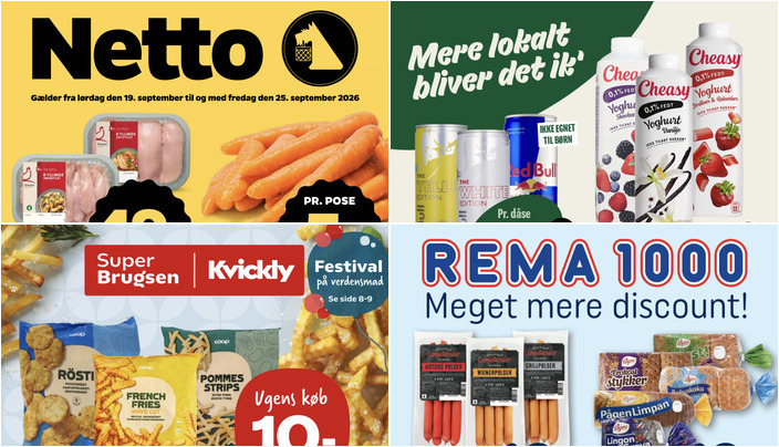 Cheasy yoghurt til 12 kr. og danske gulerødder for en femmer - se de lokale dagligvaretilbud