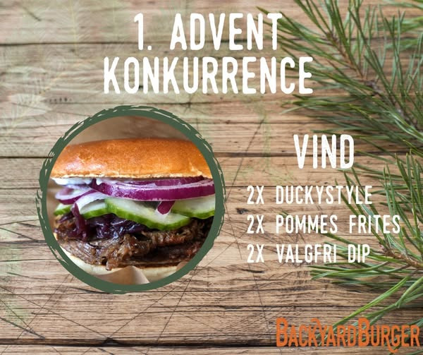 BackyardBurger fejrer jul med adventskonkurrence og lækre præmier