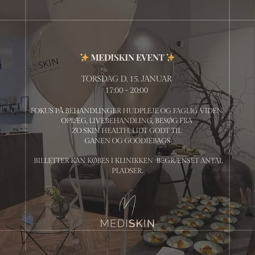 Inviterer til inspirerende aften hos MediSkin 15. januar