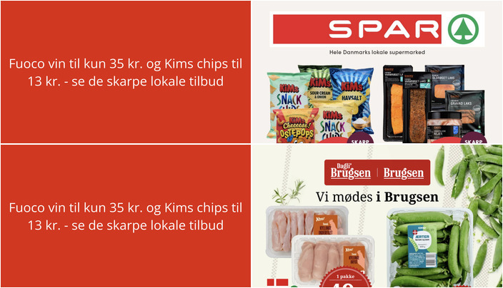 Fuoco vin til kun 35 kr. og Kims chips til 13 kr. - se de skarpe lokale tilbud