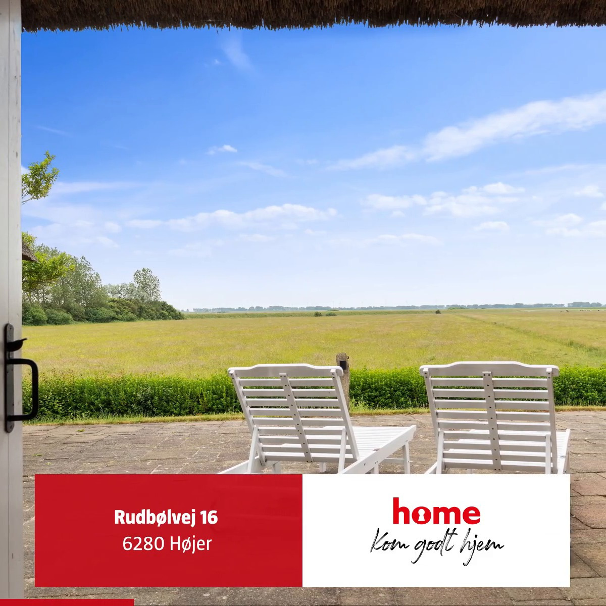 Fantastisk udsigt fra bolig på Rudbølvej 16 i Højer præsenteret af Home Tønder
