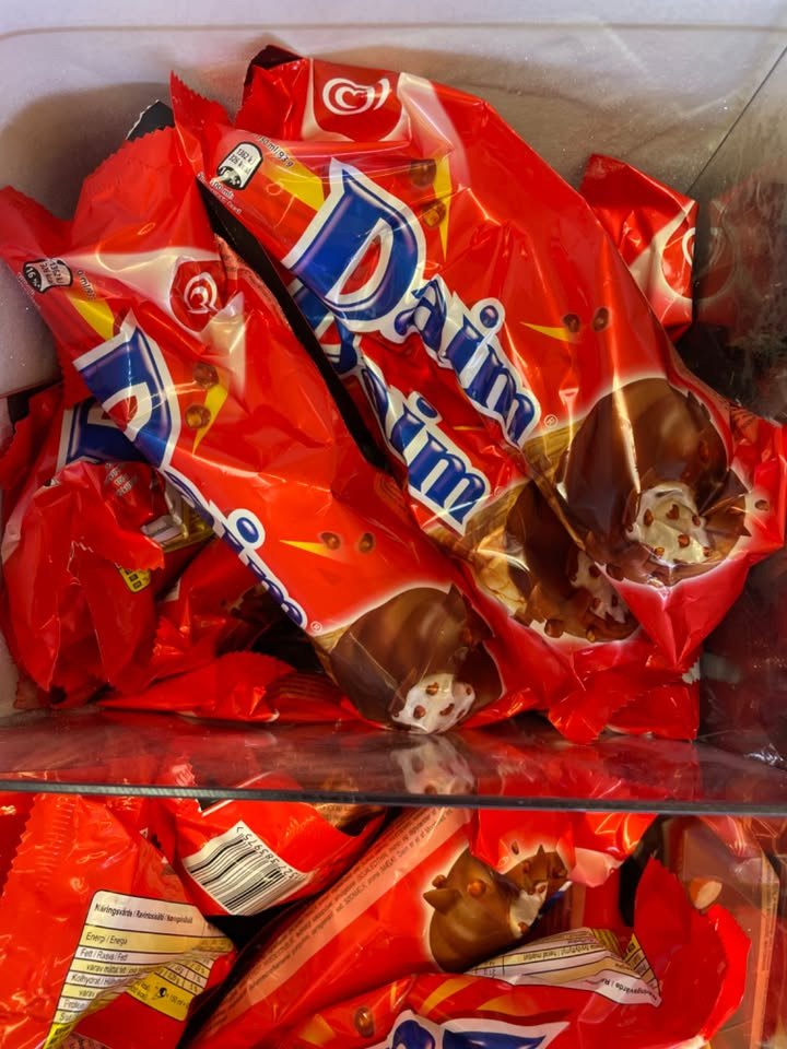 Meny Randers tilbyder tilbud på Daim isvafler til afhentning