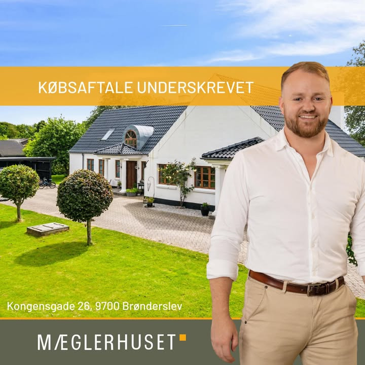 Mæglerhuset Brønderslev melder om underskrevet købsaftale på Kongensgade 26