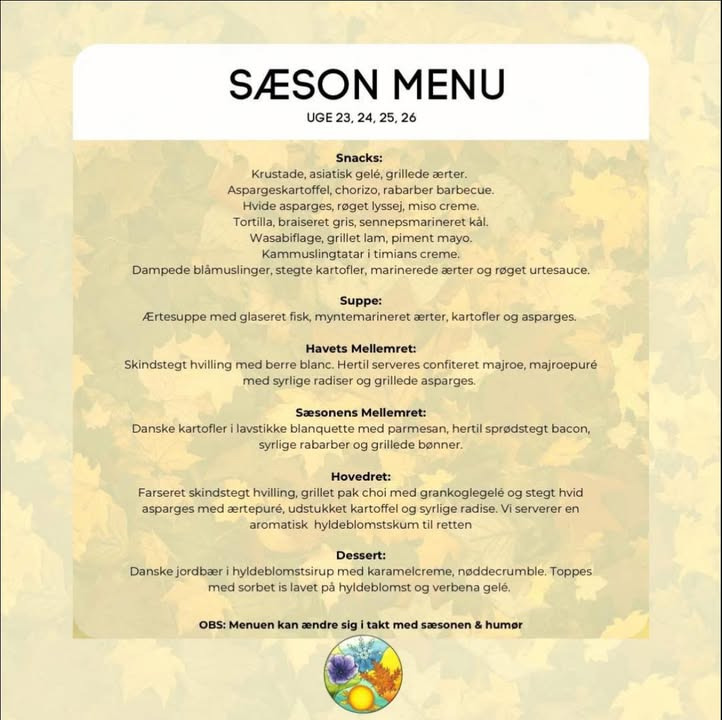 Restaurant Sæson tilbyder nem aftenmenu med nye juni-retter