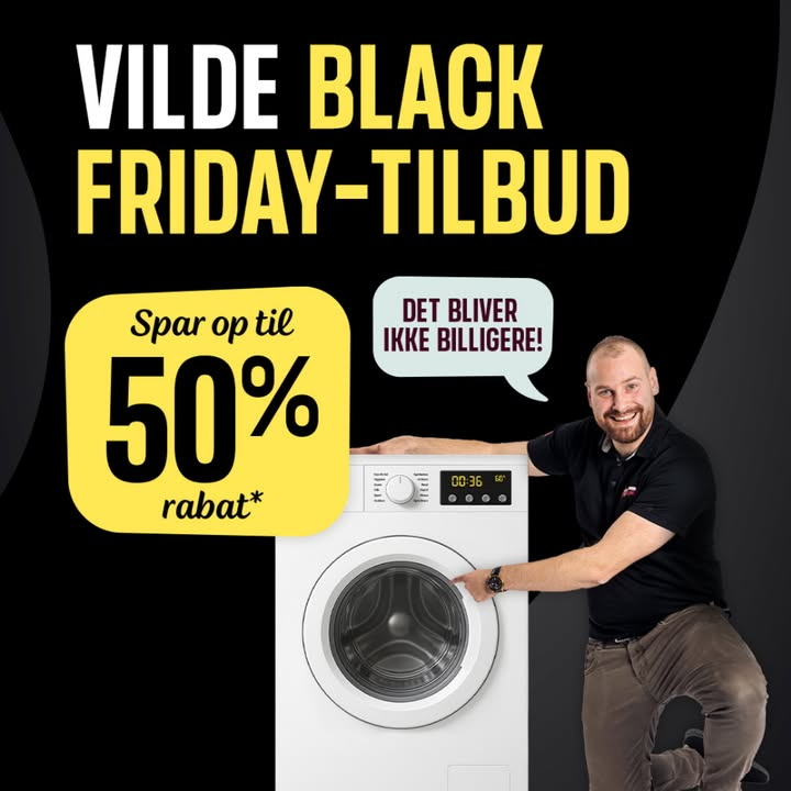 Skousen Thisted lancerer Black Friday: Spar op til 50 % på hvidevarer og udstyr