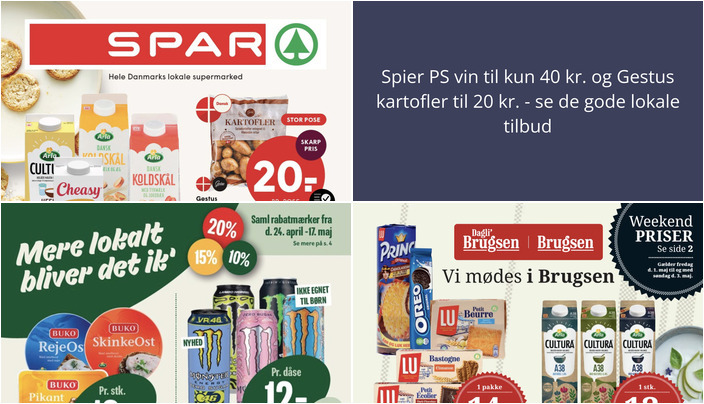 Spier PS vin til kun 40 kr. og Gestus kartofler til 20 kr. - se de gode lokale tilbud