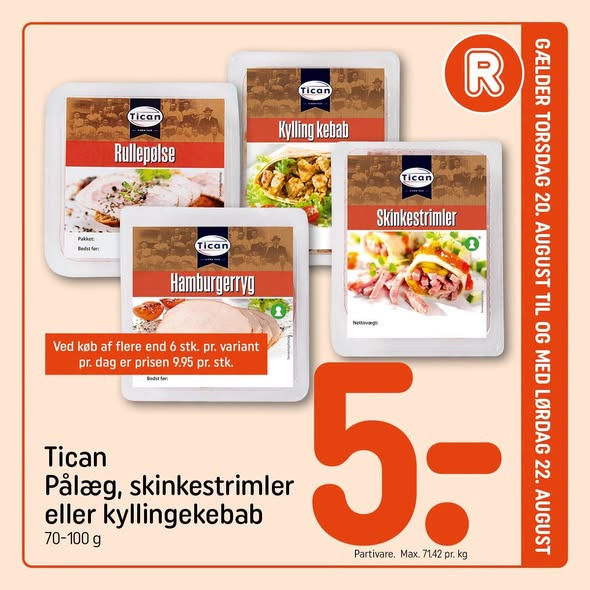 REMA 1000 Halgårdvej har tilbud til weekenden frem til lørdag den 22. august