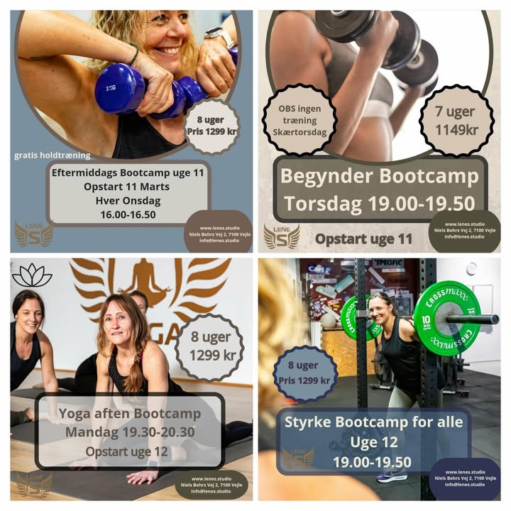 LeneS inviterer til forårets bootcamps med start i marts
