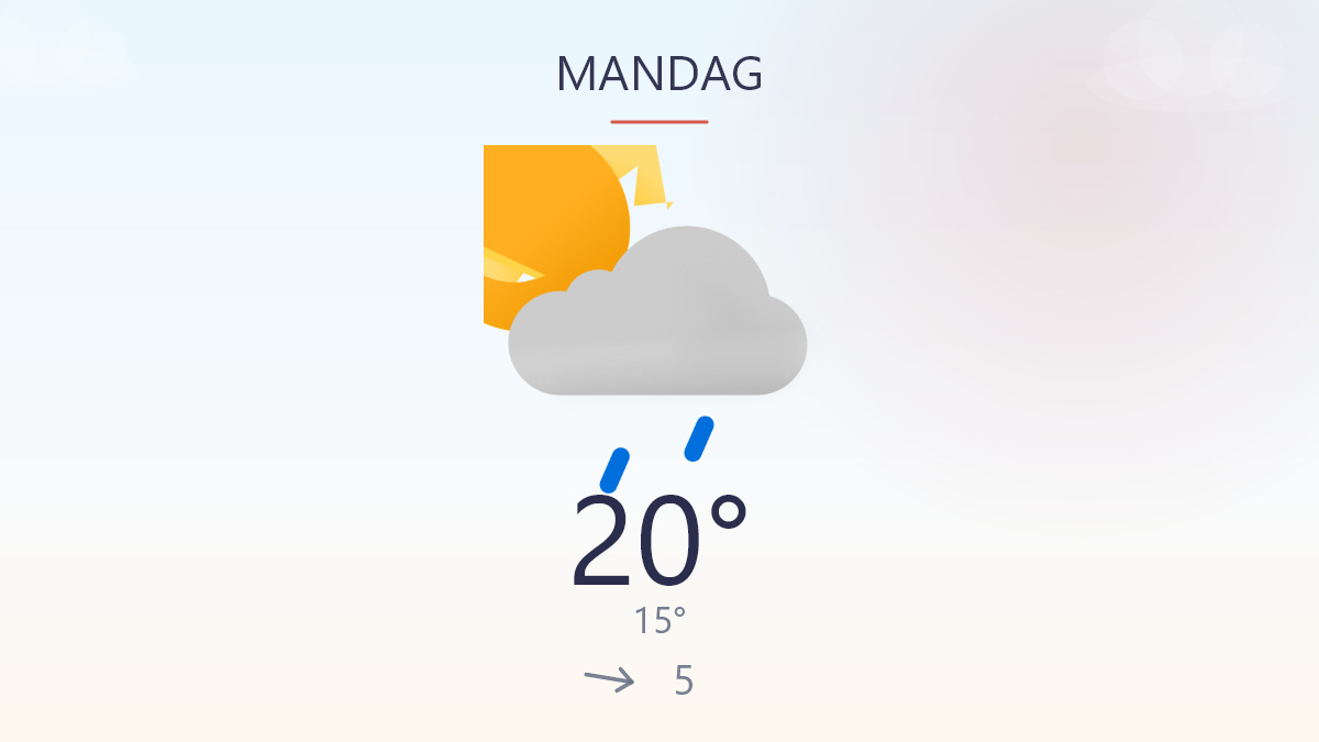 Dagen starter småkøligt med en våd drejning