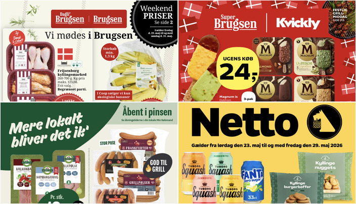 Frisk kylling til 32 kr. og Gøl pølser til 89 kr. - Se ugens lokale tilbud
