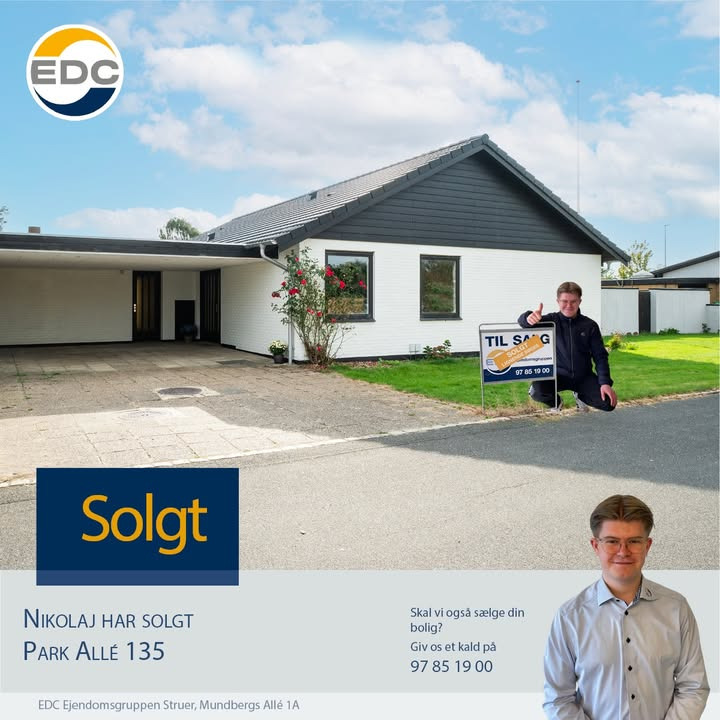 EDC Ejendomsgruppen Struer fejrer salg af Park Allé ejendom