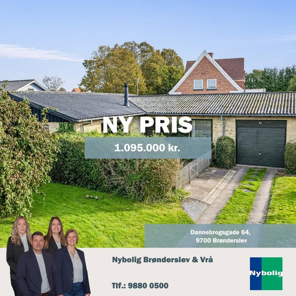 Nybolig Brønderslev & Vrå annoncerer prisnedsættelse på moderniseret villa