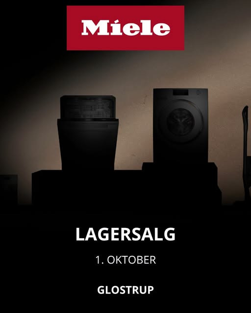 Lagersalg.com holder lagersalg med Miele-produkter til skarpe priser i Glostrup