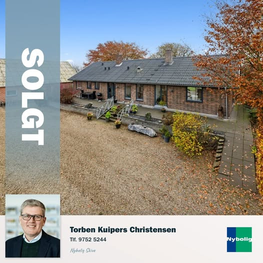 Fantastisk landejendom solgt af Nybolig Skive I/S