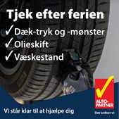 JM Autoteknik anbefaler eftersyn af bilen efter ferien