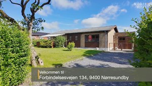 Familievenlig etplansvilla med veludnyttet planløsning på Forbindelsesvejen i Nørresundby