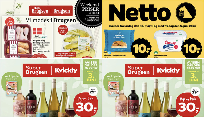 Skarpe tilbud på Veronia Appassimento til 40 kr. og Bistronne kyllingeschnitzler til en tier