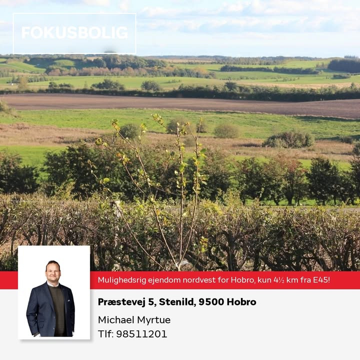 Home Hobro tilbyder stor ejendom med udhuse i Stenild til salg