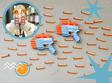 Nerf fest på Frederikshavn Bibliotek: En aften fyldt med action og sjov