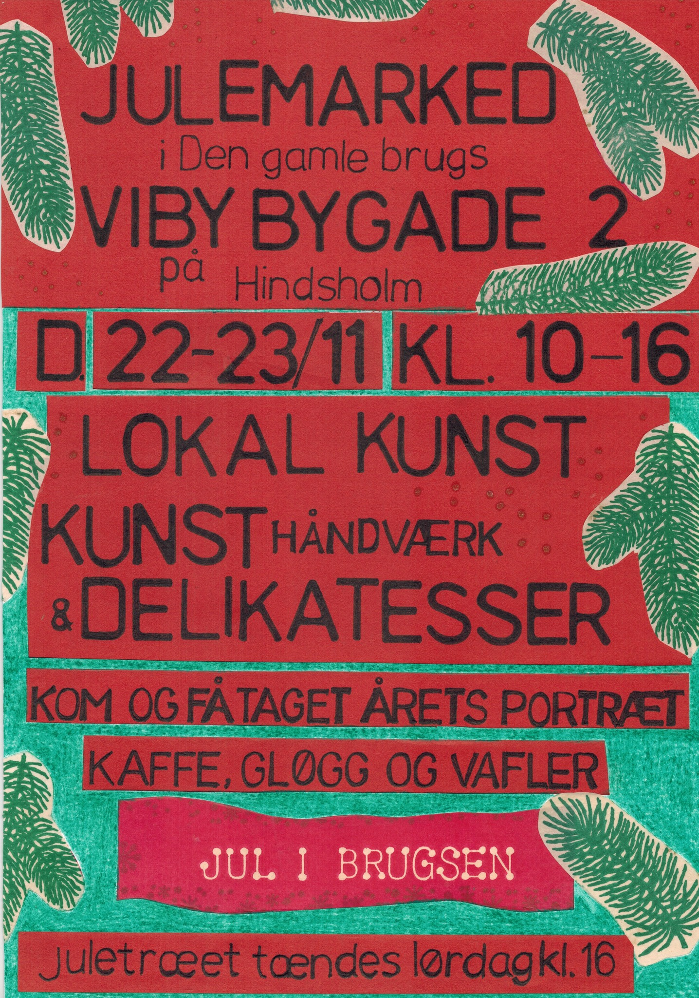 Julemarked i Viby gamle brugs lokker med hyggelig atmosfære