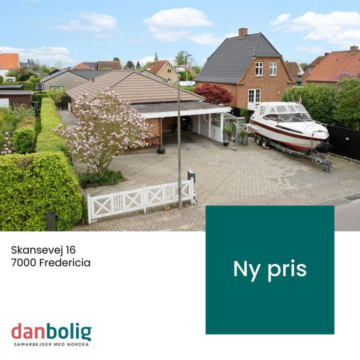 Danbolig Fredericia annoncerer ny pris på kystnær etplansvilla i Fredericia