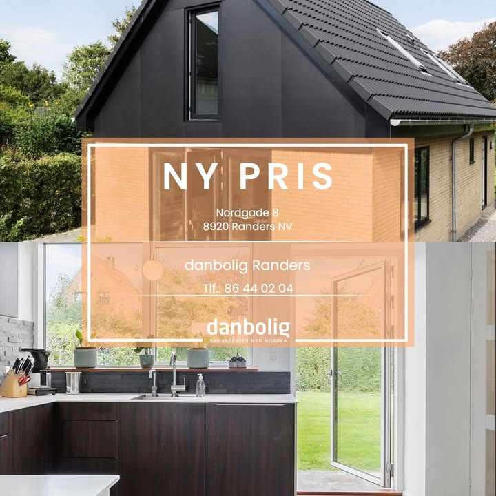 Danbolig Randers annoncerer ny pris på moderne villa i Randers NV