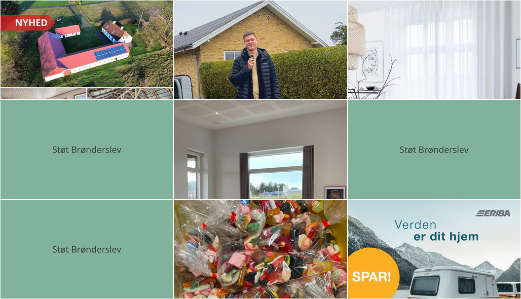 Nyt fra Slikhuset Hjallerup, Mæglerhuset Brønderslev, Garant Brønderslev og 3 andre