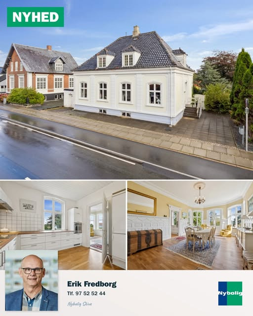 Nybolig Skive I/S præsenterer: charmerende patriciervilla i Skive til salg