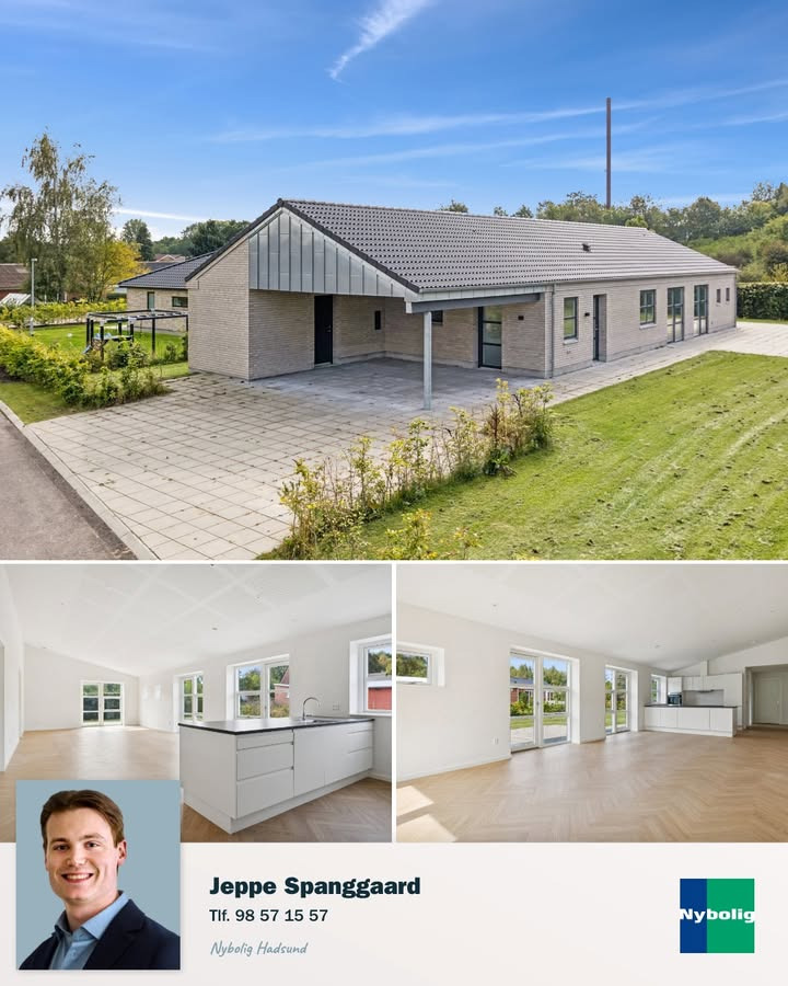 Nybolig Hadsund præsenterer moderne villa i Hadsund