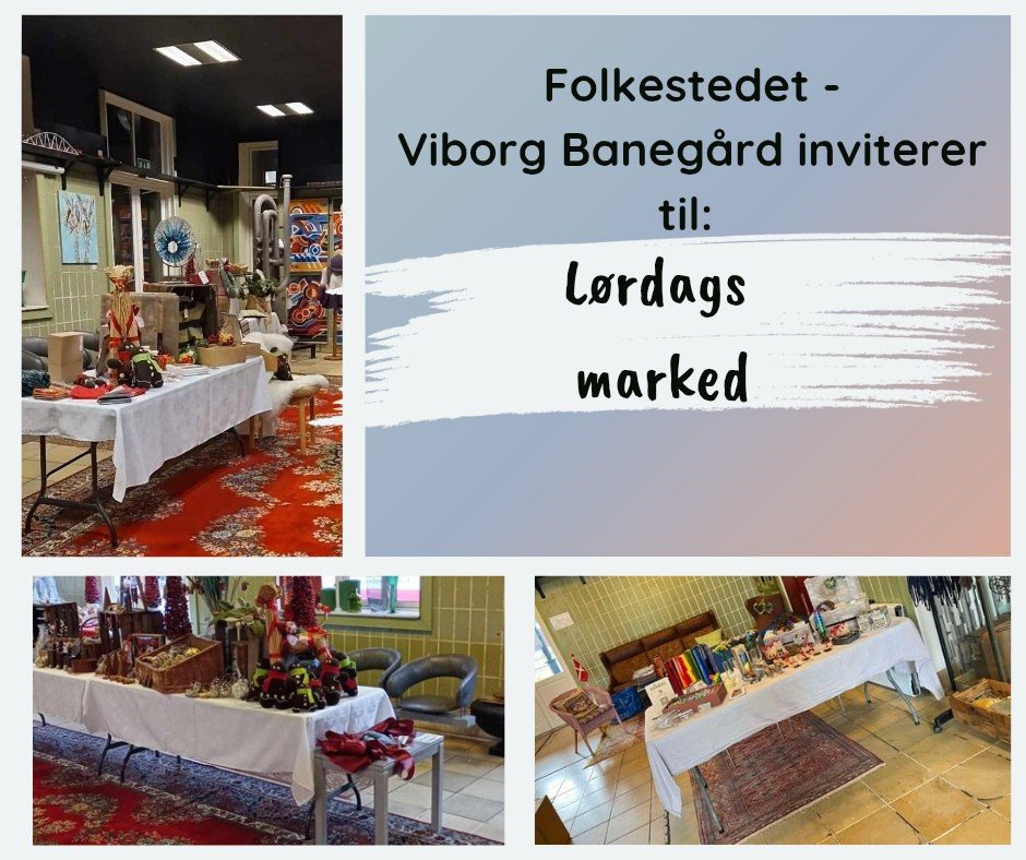 Oplev lørdagsmarked i Viborgs historiske banegårdsbygning