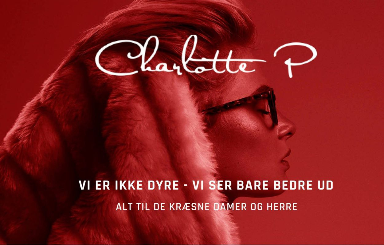 Spar stort på briller og modetøj hos Charlotte P Optik i Slagelse