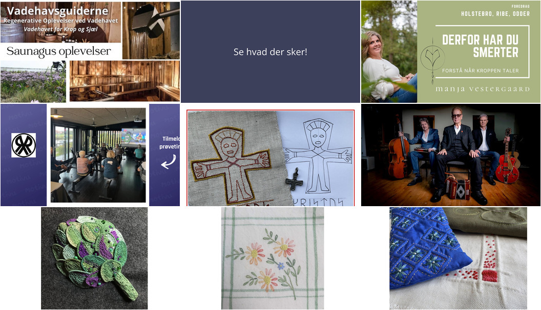 Oplev saunagus, foredrag og broderikurser i Ribe den kommende uge