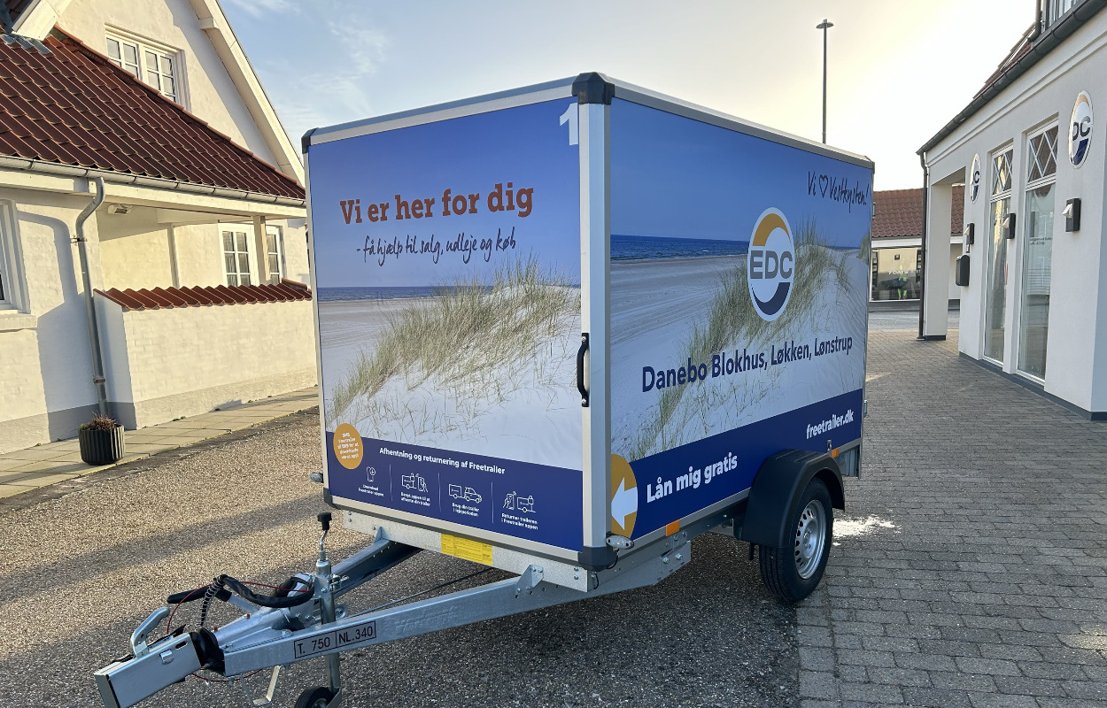 Nyt koncept med gratis lånetrailer er kommet til Blokhus