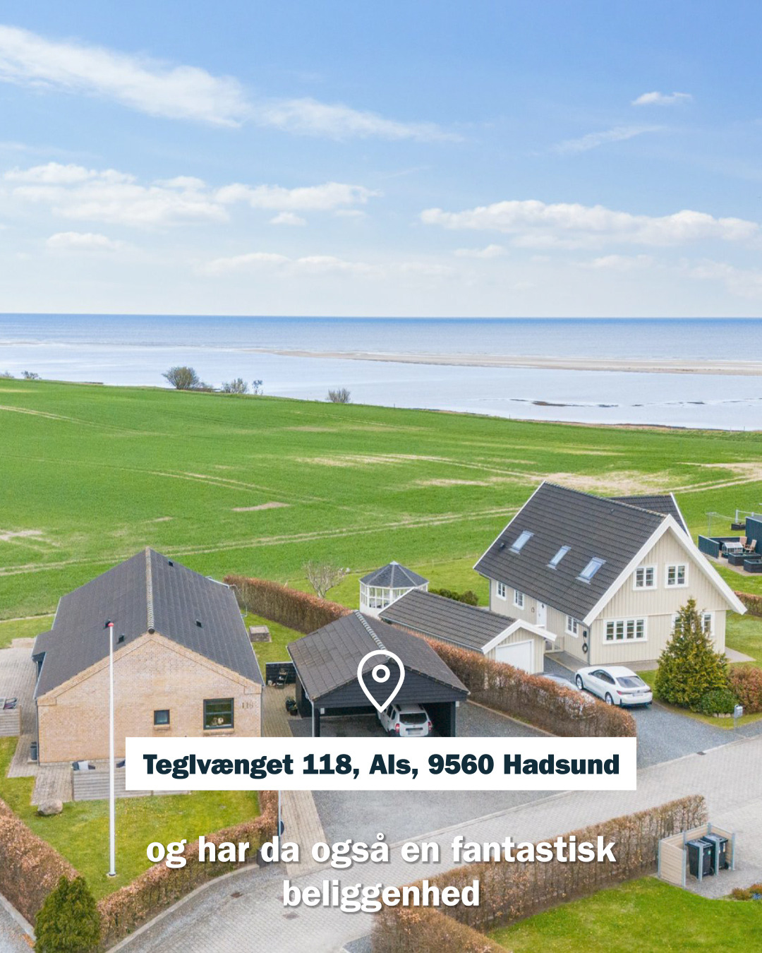 Nybolig Hadsund: ny pris på fantastisk villa med Kattegat-udsigt