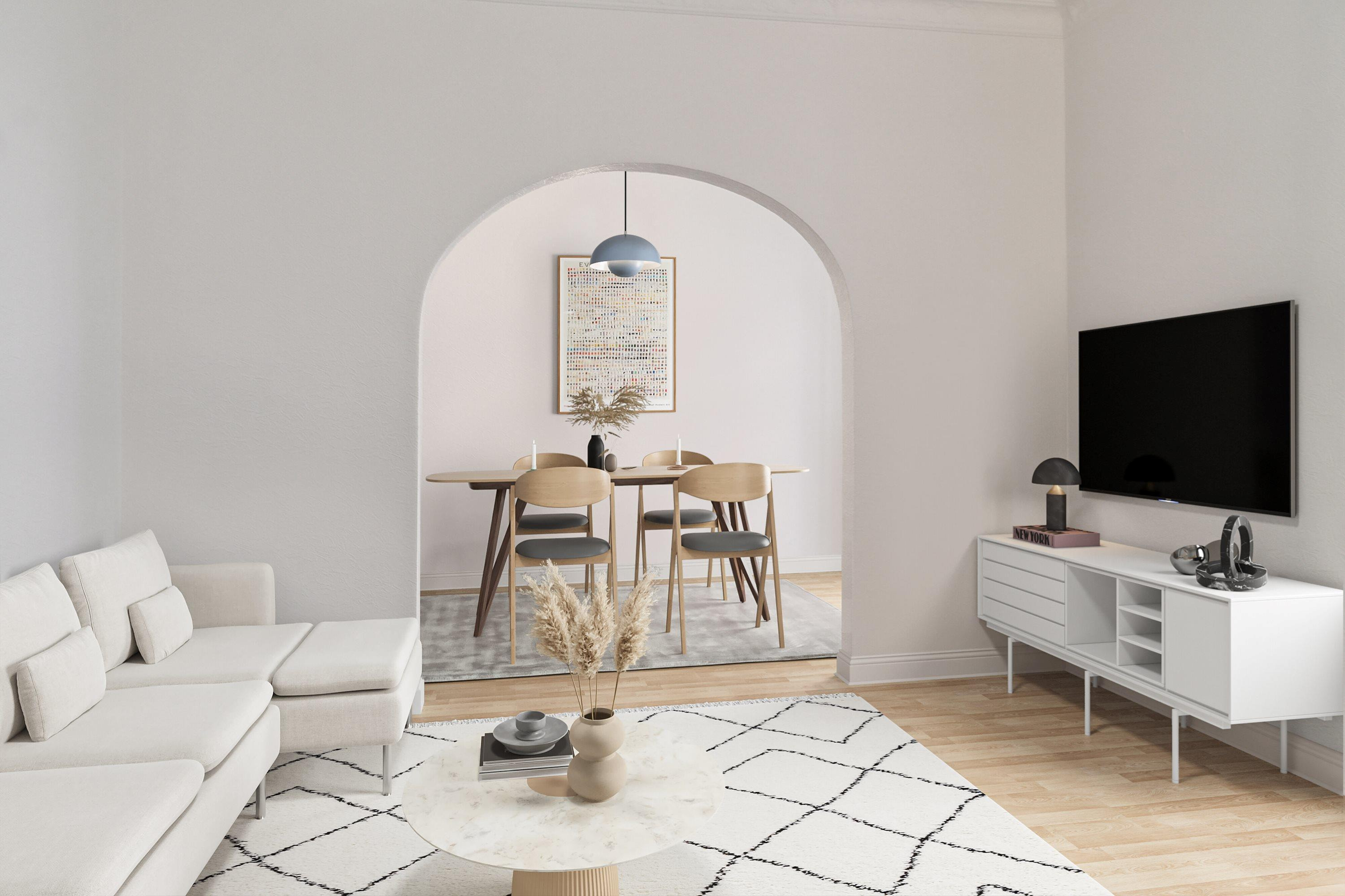 Til salg hos &LIVING Aalborg: TOTALRENOVERET 3 VÆRELSES I BYEN