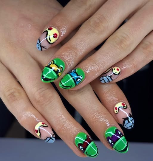 Warvin præsenterer unikke Ninja Turtles nail art designs hos Luxury Beauty