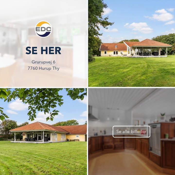 EDC Hurup Thy fremhæver naturskøn ejendom stadig til salg nær Hurup