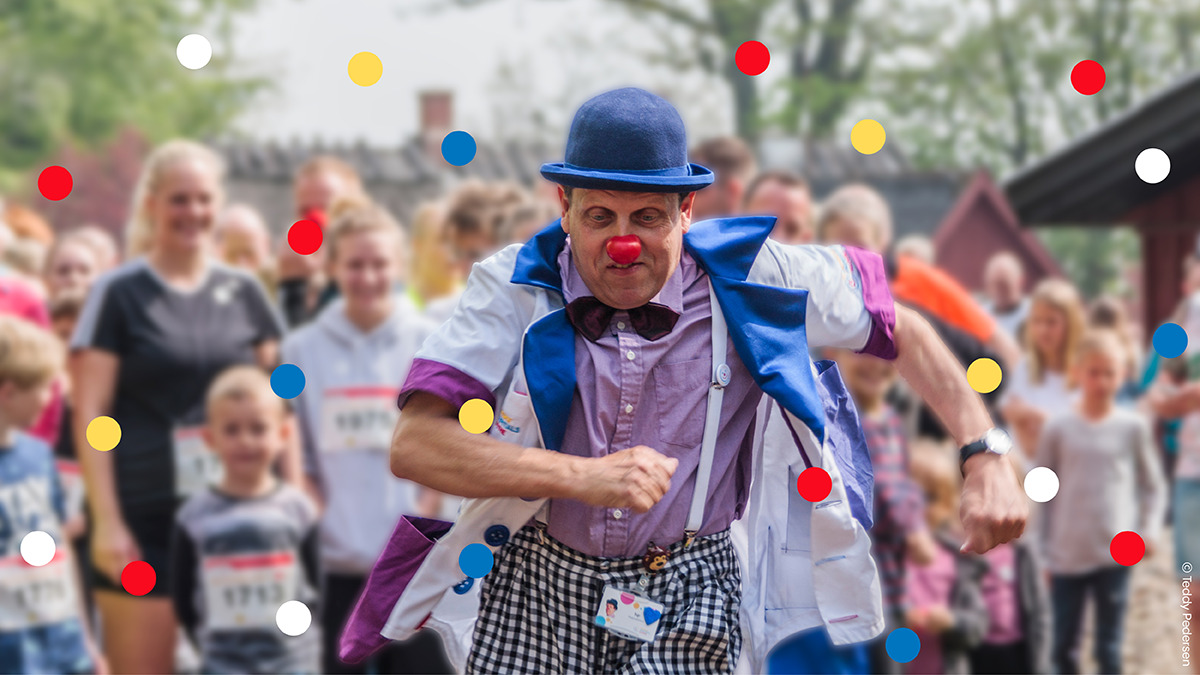 Klovneløb i Bryggen: Løb for det gode formål