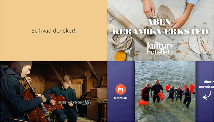 Ugens begivenheder i Rønde: Keramik, musik og svømning