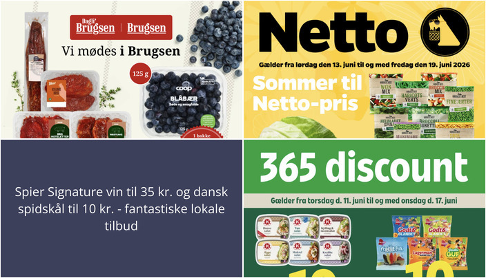 Spier Signature vin til 35 kr. og dansk spidskål til 10 kr. - fantastiske lokale tilbud
